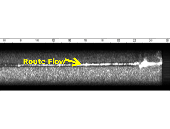 Example of Flaw Detection Image of Route Flow